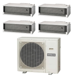 Сплит-система Hitachi MULTIZONE PREMIUM R32 RAM-110NP5E / RAD-25RPEx4